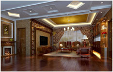 金岸名邸杨总客厅的室内外装修设计 成都艺廊装饰广元分公司的匠心之作